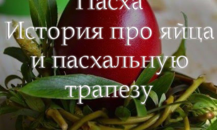 Пасха. История про яйца и пасхальную трапезу